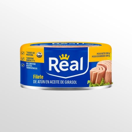 Filete de Atún Real en Aceite Girasol Lata 140 g