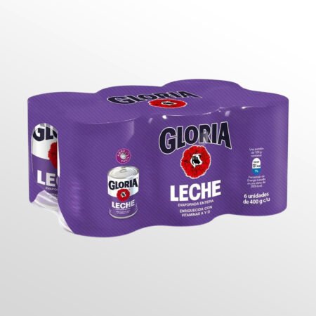 Pack x6 Leche Evaporada Gloria Entera