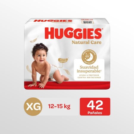 Pañales Huggies Natural Care Talla XG Empaque 42 Und